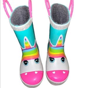 Unicorn rain boots